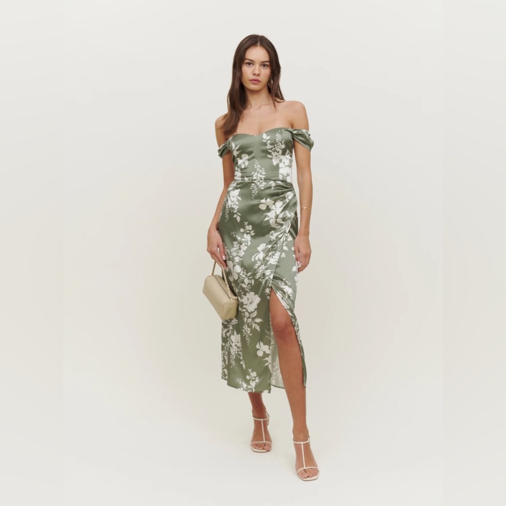 Reformation | Genesis Silk Dress — Willow